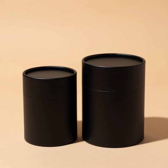 Black Paper Candle Tube