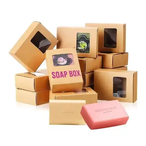 Buy Custom Kraft Soap Packaging Boxes At Wholesale