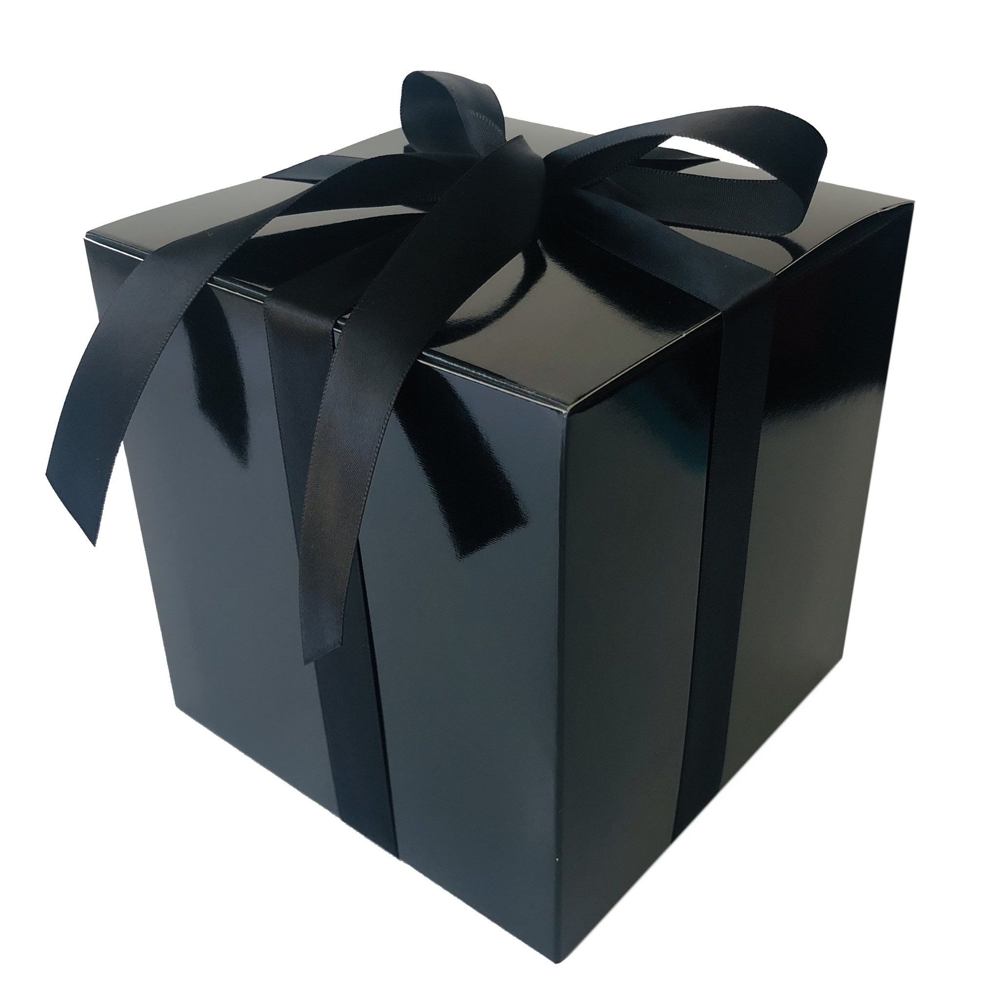 Custom Glossy Black Gift Boxes