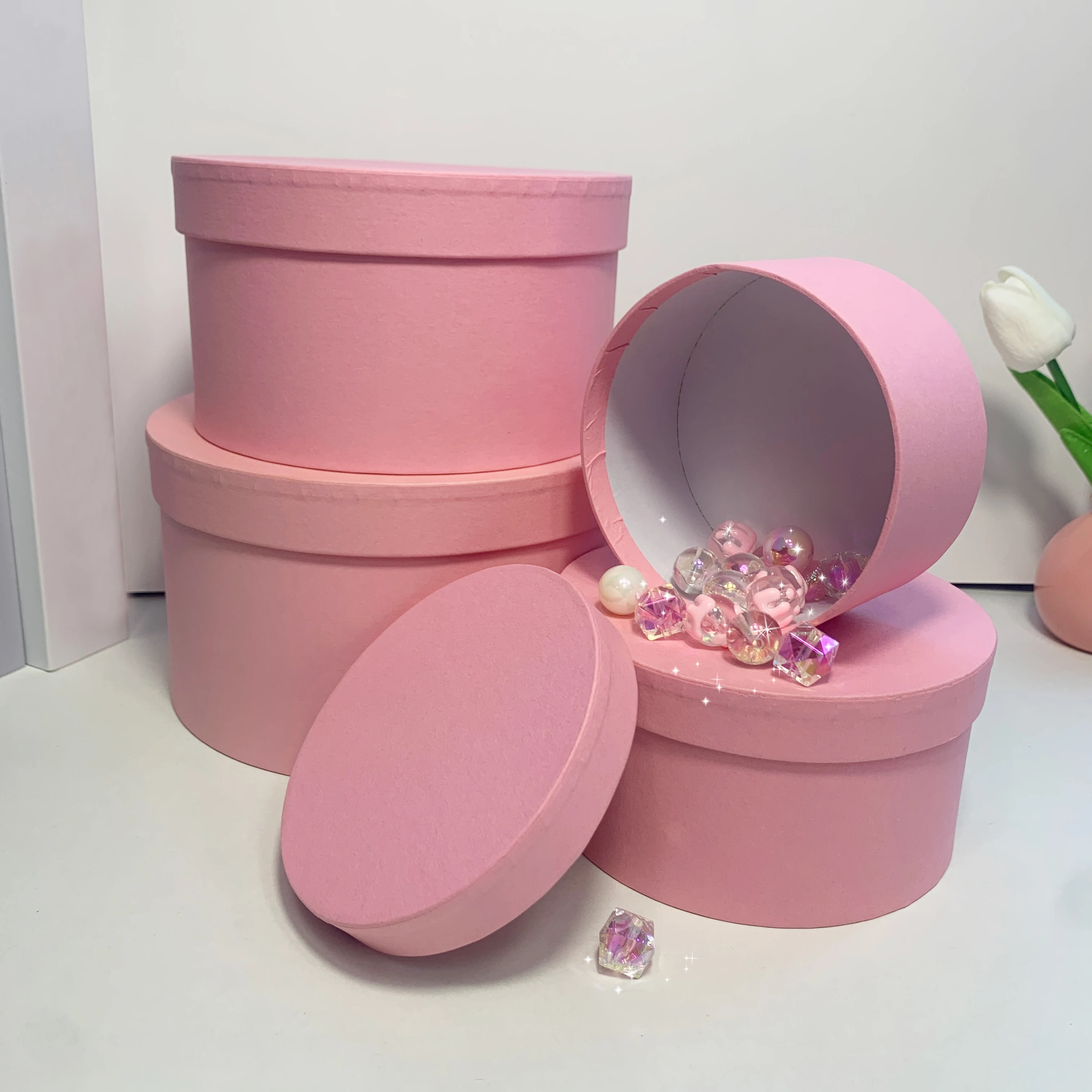 Custom Round Gift Box With Lid