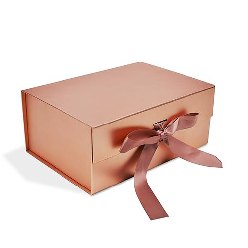 Luxury Rose Gold Gift Box With Lid