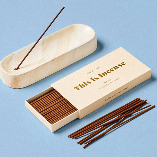 Luxury custom incense box packaging made from eco friendly cardboard