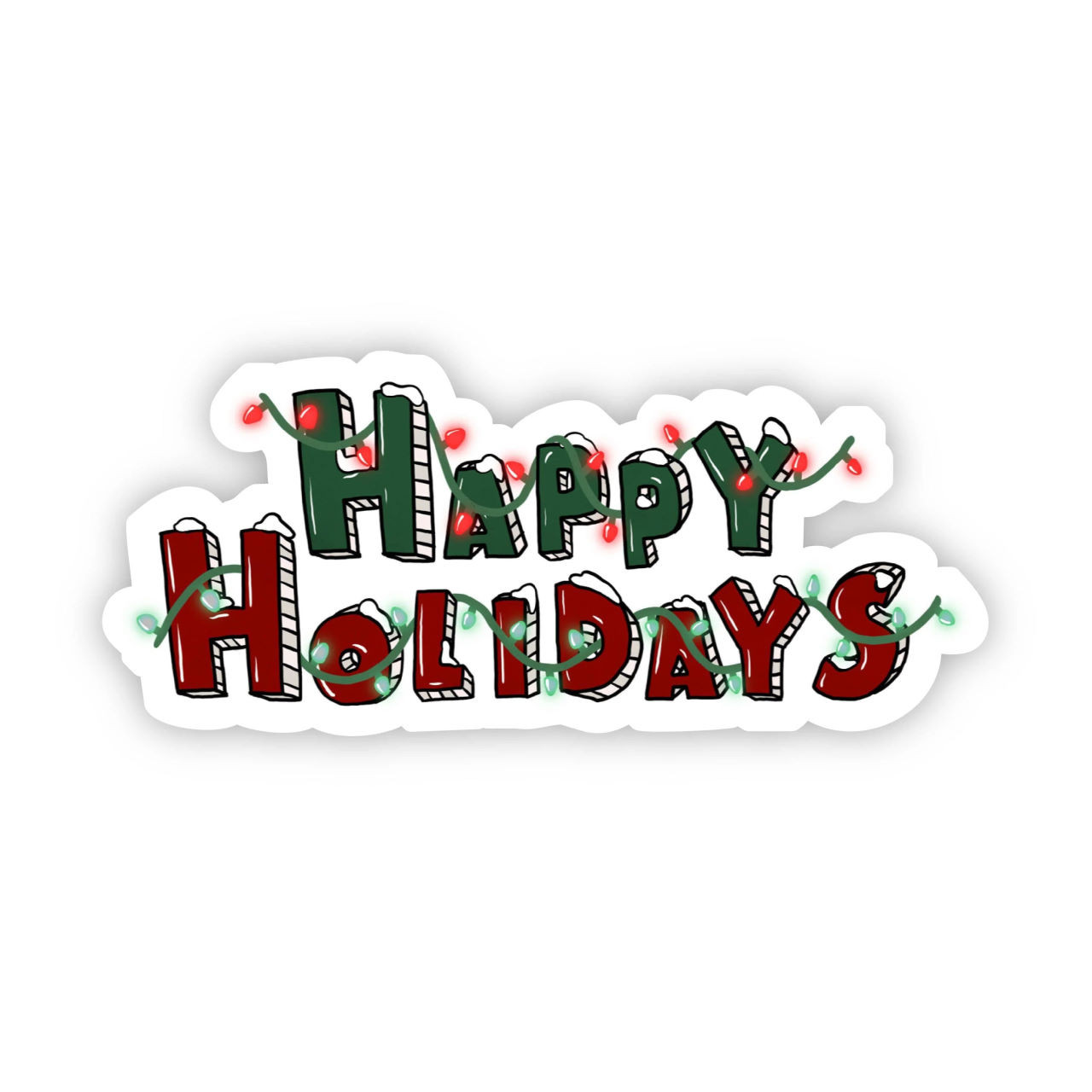 Premium Happy Holiday Stickers