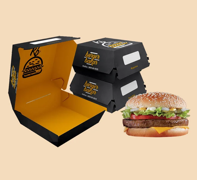custom mini burger boxes