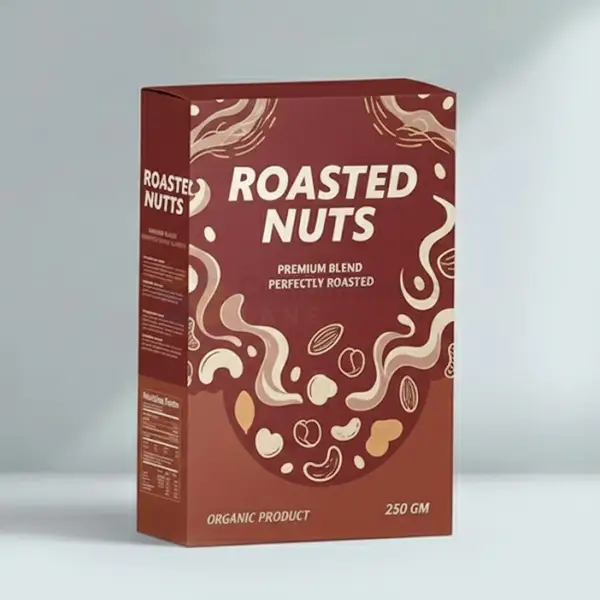 roasted nuts packaging with logo