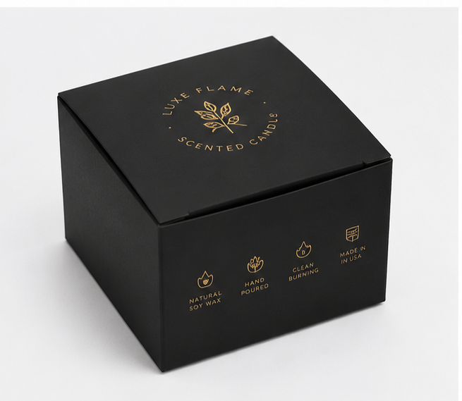 wholesale black candle boxes