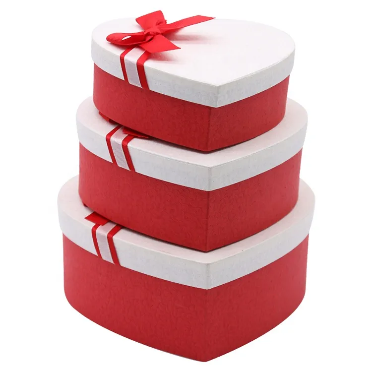 wholesale heart shaped boxes with ribbon 1
